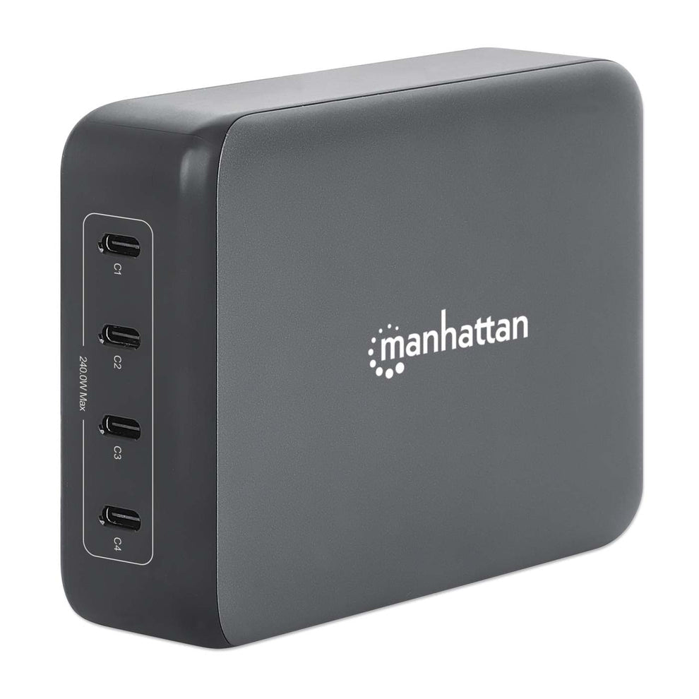 Manhattan 102728 adaptador e inversor de corriente Negro
