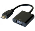 Hypertec 051221-HY adaptador de cable de vídeo 0,13 m HDMI tipo A (Estándar) VGA (D-Sub) Negro