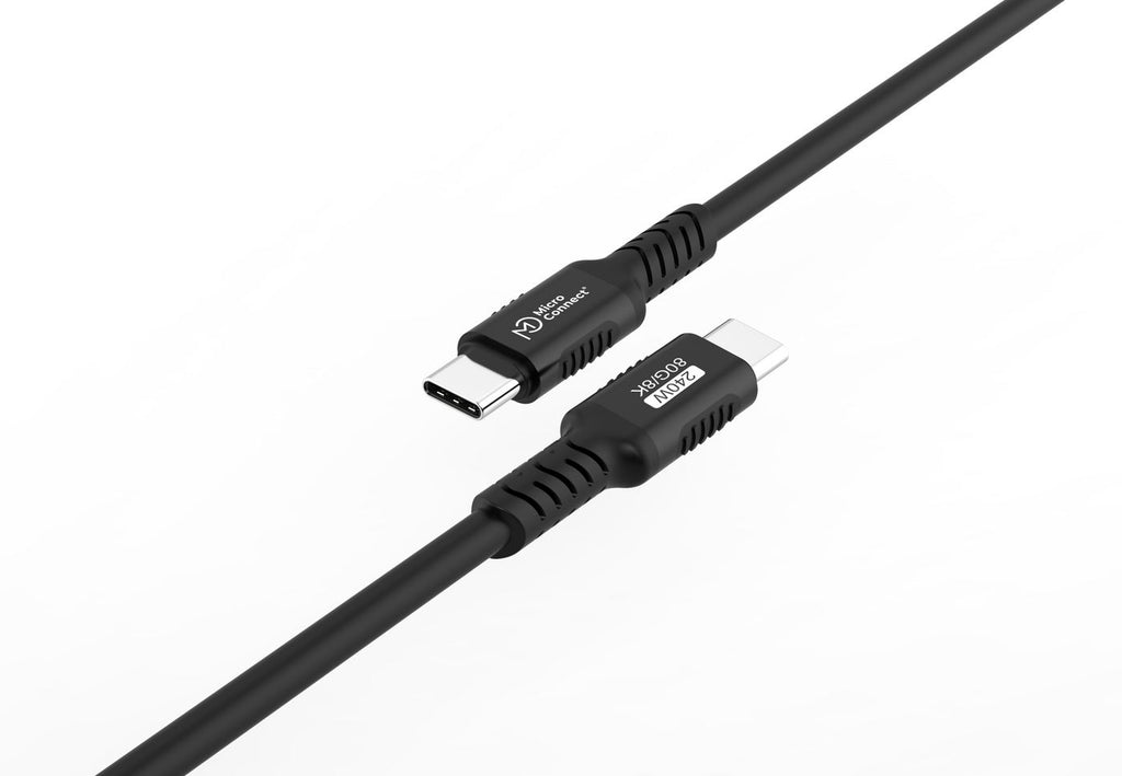 Microconnect MC-USB4-CC80LQ-0.25 cable USB USB4 Gen 3x2 0,25 m USB C 240 W Negro (4)