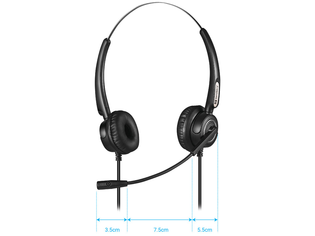 Sandberg 126-30 auricular y casco Auriculares Alámbrico Diadema Oficina/Centro de llamadas USB tipo A Negro (8)