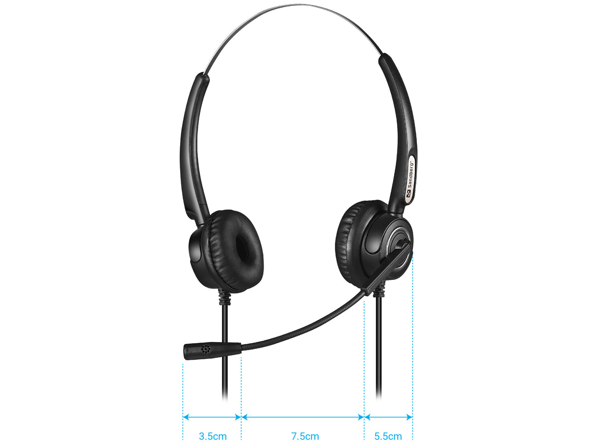 Sandberg 126-30 auricular y casco Auriculares Alámbrico Diadema Oficina/Centro de llamadas USB tipo A Negro (8)