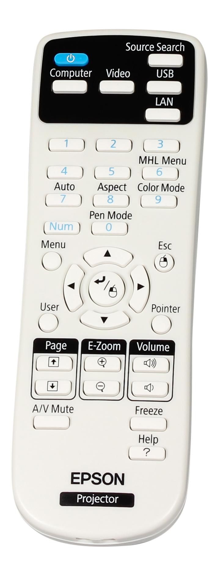 Epson 1613717 mando a distancia Proyector Botones