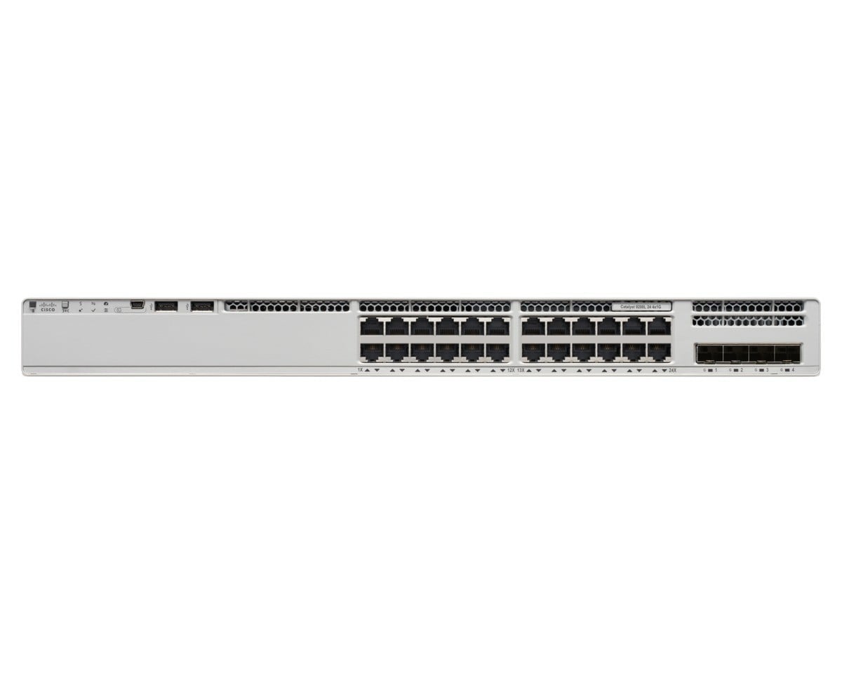 Cisco Catalyst C9200 Géré L3 Gigabit Ethernet (10/100/1000) Connexion Ethernet, supportant l'alimentation via ce port (PoE) Gris