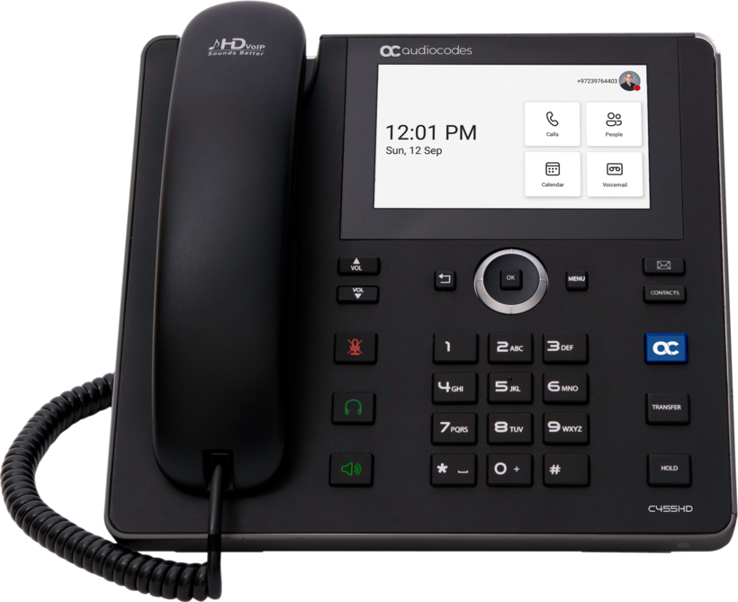Teléfono fijo AudioCodes C455HD Teams