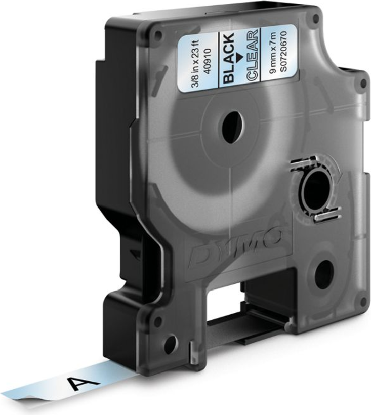 Dymo Cinta D1 transparente/negro 9 mm (2)