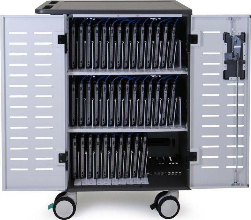 Ergotron DM40-2008-2 - Carrito (carga y gestión), para 40 PC tablet/portátiles vista 2