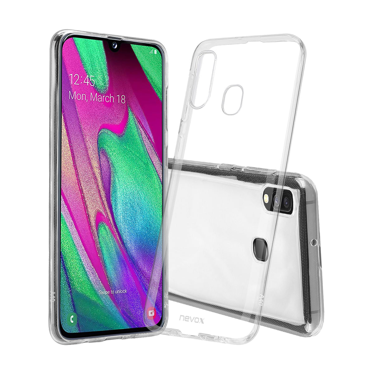 nevox StyleShell Flex funda para móvil 15,5 cm carcasa transparente