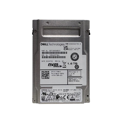 Dell 1.6TB SSD SFF NVMe PCI-e Gen4 16MJ9-RFB – Reacondicionado