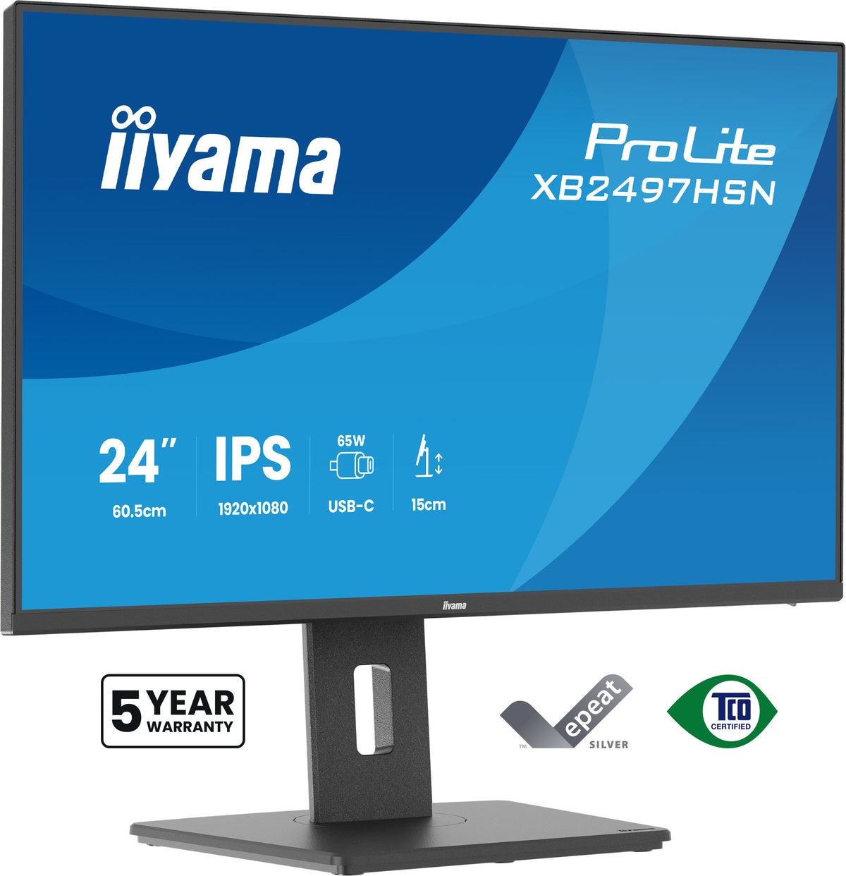 iiyama ProLite XB2497HSN-B1 pantalla para PC 60,5 cm (23.8") 1920 x 1080 Pixeles Full HD LED Negro (2)