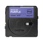 Brother BTAG-F35 cinta para impresora de etiquetas Blanco sobre morado (4)