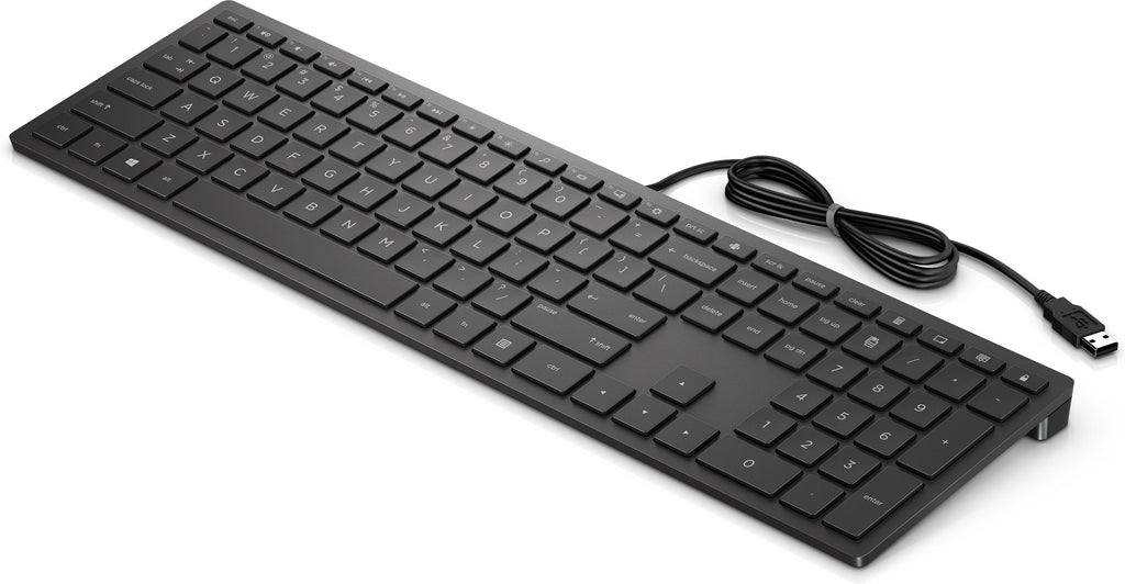 HP Pavilion Wired Keyboard 300 teclado Oficina USB Negro (6)