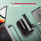 Axagon ADSA-DC base de conexión para disco duro USB 3.2 Gen 1 (3.1 Gen 1) Type-A Gris (4)