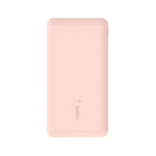 Cargador portátil - 10000 mAh - 18 vatios - 3 conectores de salida (USB-C, 2 x USB) - oro rosa