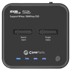 CoreParts MS-CLONER-NVME base de conexión para disco duro Negro (4)