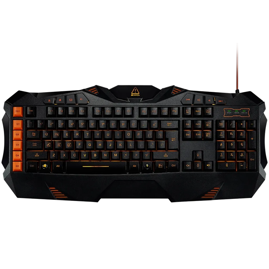 Canyon Fobos teclado Gaming USB Negro, Naranja (Teclado Gaming Canyon FOBOS)