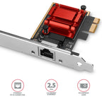 Axagon PCEE-G25 adaptador y tarjeta de red Interno Ethernet 2500 Mbit/s (2)