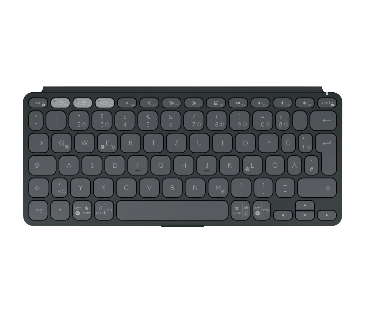 Logitech Keys-To-Go 2 QWERTZ Alemán Bluetooth Grafito (4)