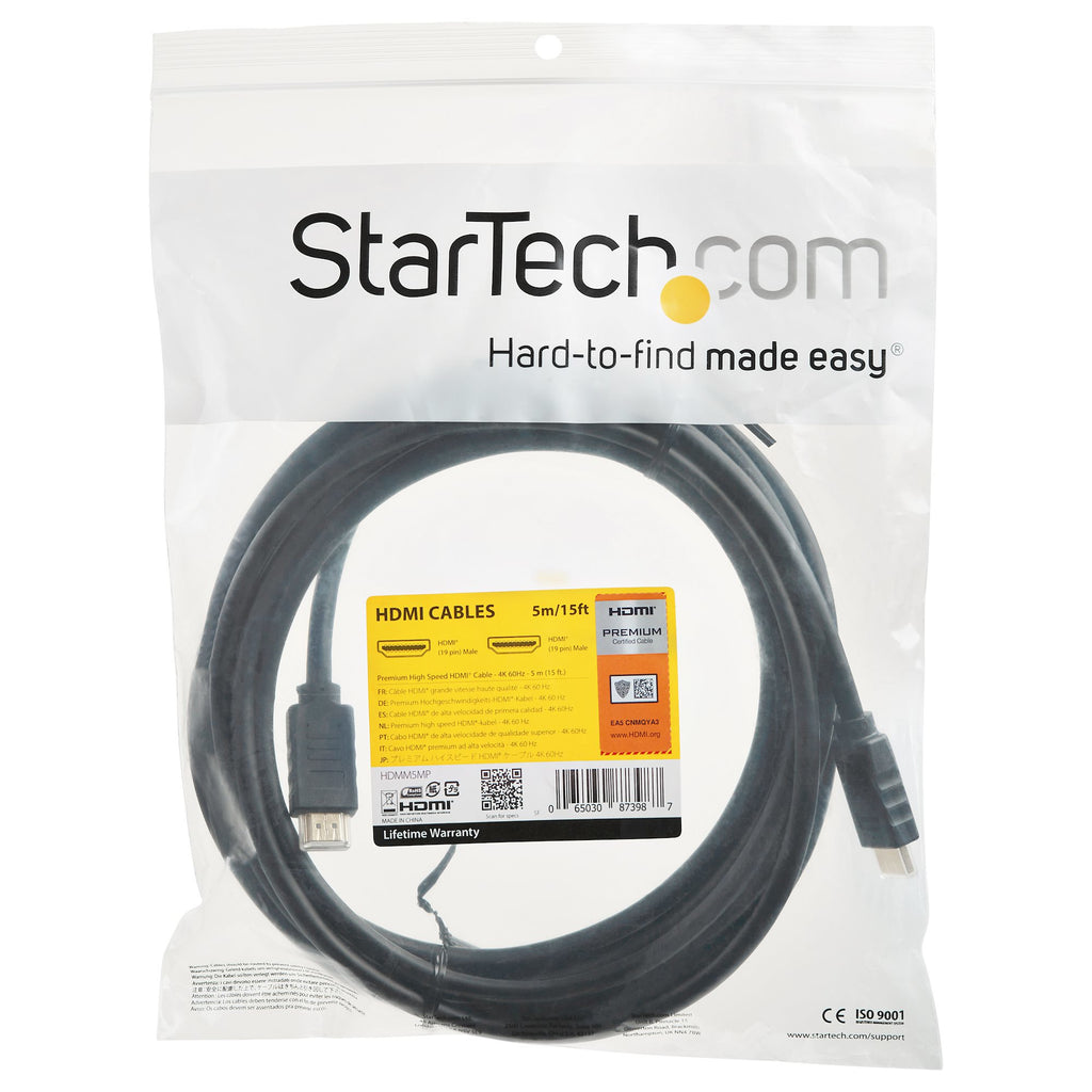 StarTech.com HDMM5MP cable HDMI HDMI tipo A (Estándar) Negro (3)