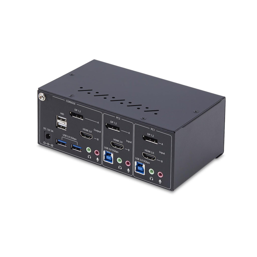 StarTech.com P2ADDH462-KVM-SWITCH interruptor KVM Negro