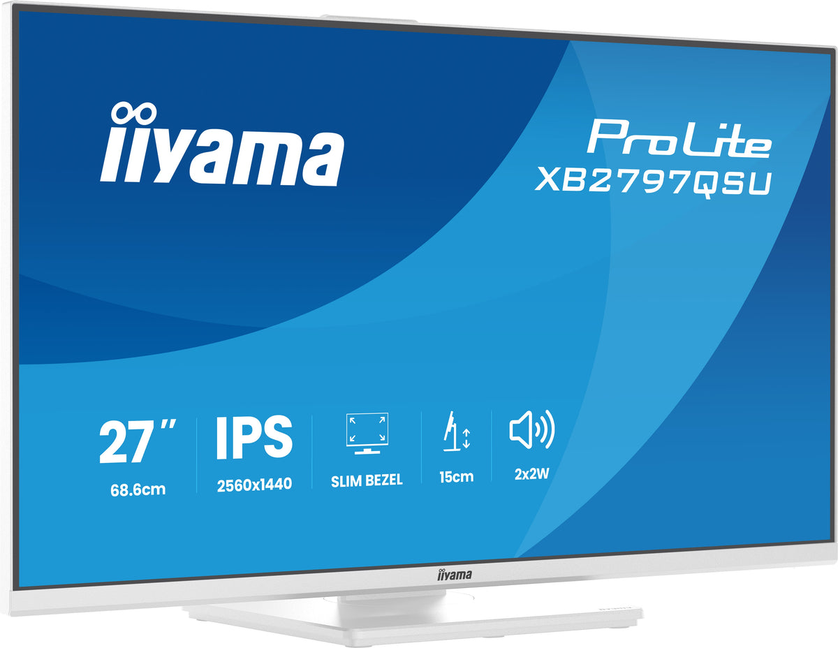 iiyama ProLite XB2797QSU-W1 pantalla para PC 68,6 cm (27") 2560 x 1440 Pixeles Quad HD LED Blanco (9)