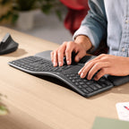 Logitech ERGO K860 teclado Oficina RF Wireless + Bluetooth QWERTY Internacional de EE.UU. Grafito (3)