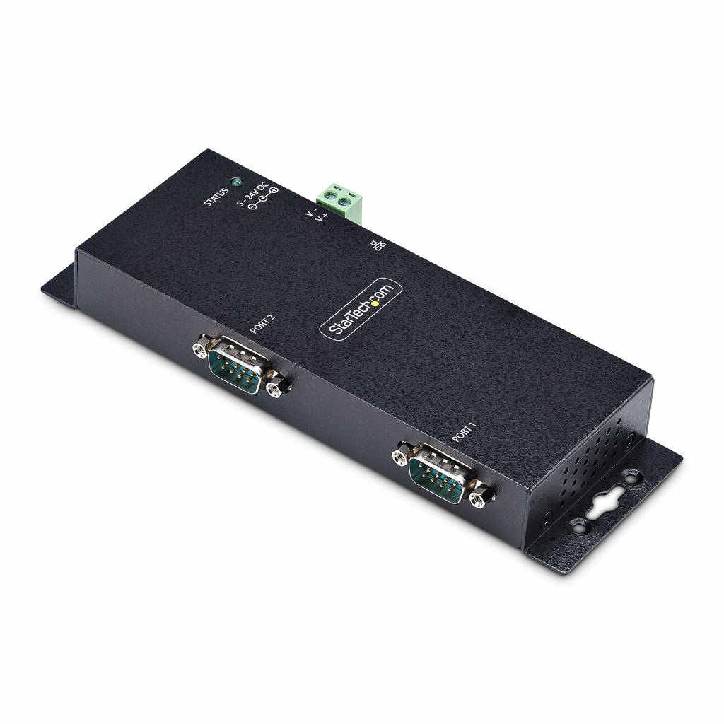 StarTech.com I23-SERIAL-ETHERNET convertidor, repetidor y aislador en serie RS-232 RJ-45 Negro