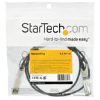 StarTech.com DACSFP10G1M Cable de fibra óptica e InfiniBand SFP+ Negro