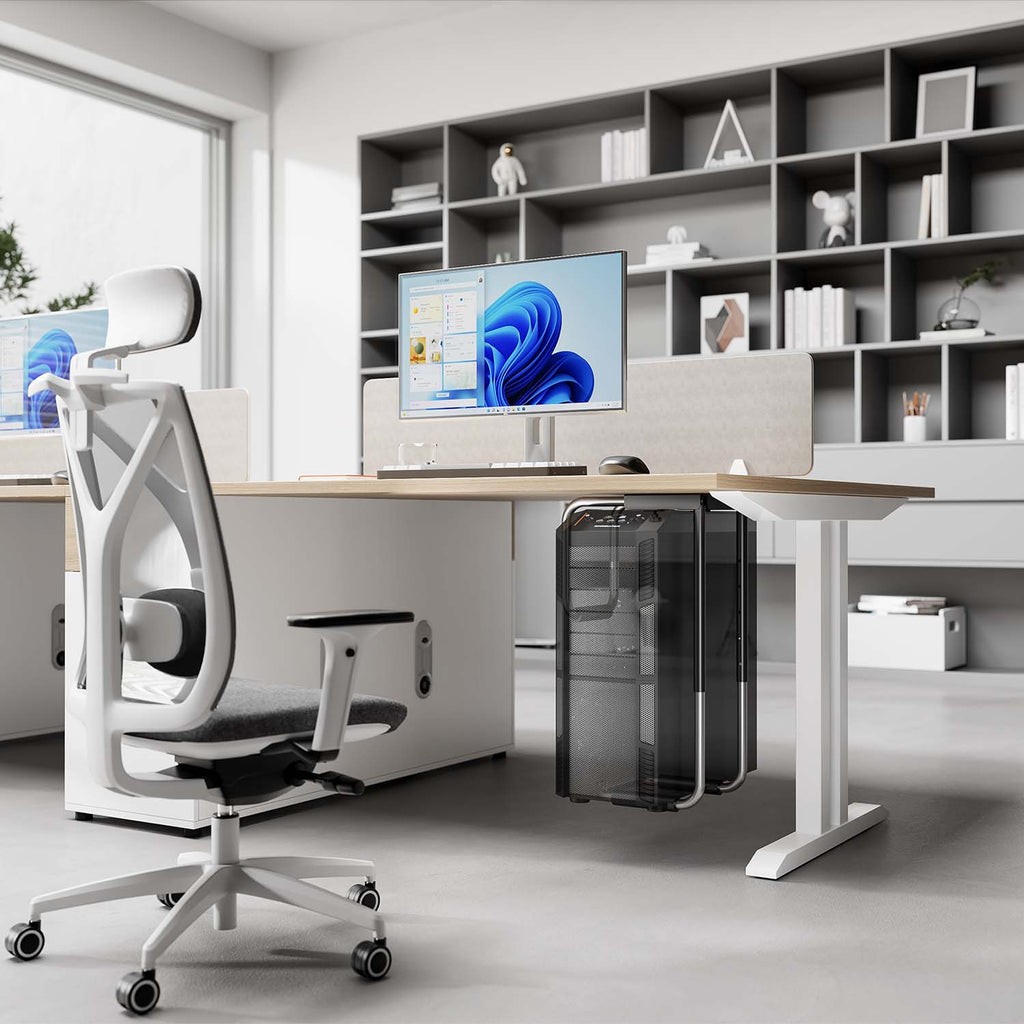 AISENS MPC08-337 soporte de CPU Soporte para instalación de CPU bajo mesa Negro, Plata (7)
