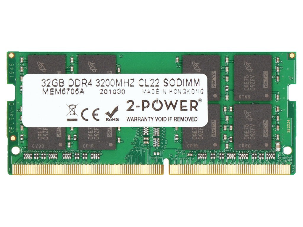2-Power MEM5705A módulo de memoria 32 GB 1 x 32 GB DDR4 260-pin SO-DIMM