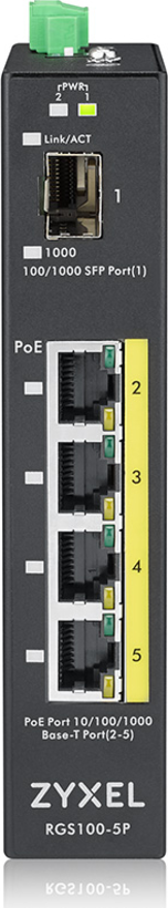 Switch Zyxel RGS100-5P 5 portas PoE (2)