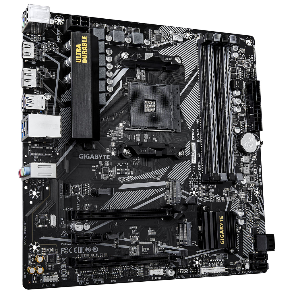GIGABYTE B550M DS3H R2 placa base AMD B550 Zócalo AM4 micro ATX (4)