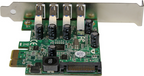 Startech PEXUSB3S4V - Controlador SuperSpeed, 4x USB A, Adaptador USB, PCIe x1 (2)