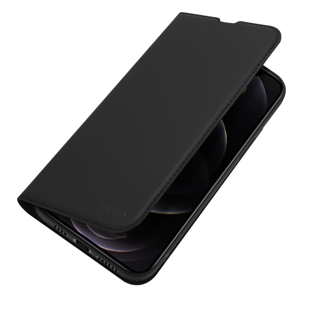 nevox 2104 funda para móvil 17 cm folio negro