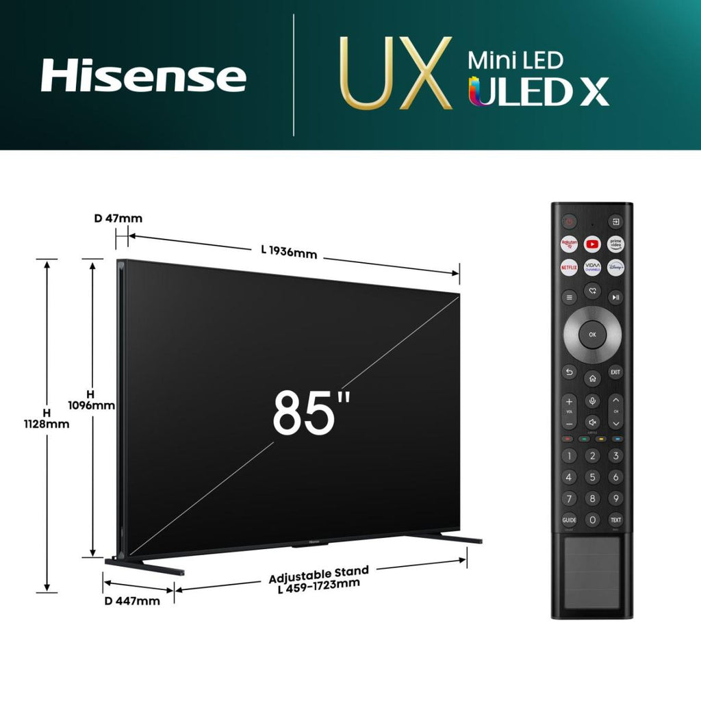 Hisense 85UXNQ 2,16 m (85") 4K Ultra HD Smart TV Wifi Negro 5000 cd / m² (2)
