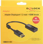 DeLOCK 62609 cable adaptador de vídeo 0.2m DisplayPort HDMI Negro (2)