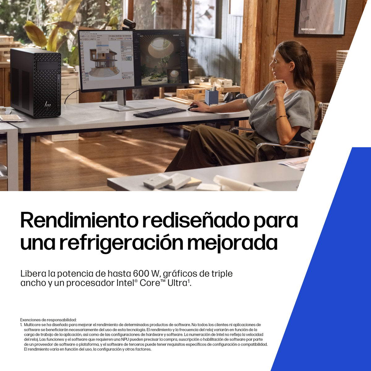 HP Z2 Tower G1i Desktop PC Wolf Pro Security Edition Intel Core Ultra 9 285 48 GB DDR5-SDRAM 1 TB SSD NVIDIA RTX PRO 4000 Blackwell Windows 11 Pro Torre Puesto de trabajo AI Workstation, AI PC Negro (7)