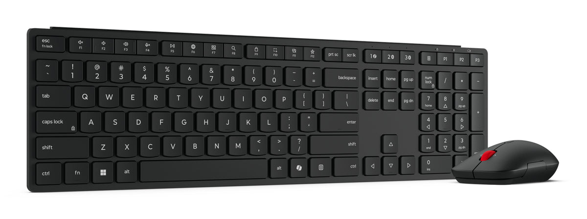 Lenovo 4X31S04841 teclado Ratón incluido Hogar / Oficina RF Wireless + Bluetooth Español Negro