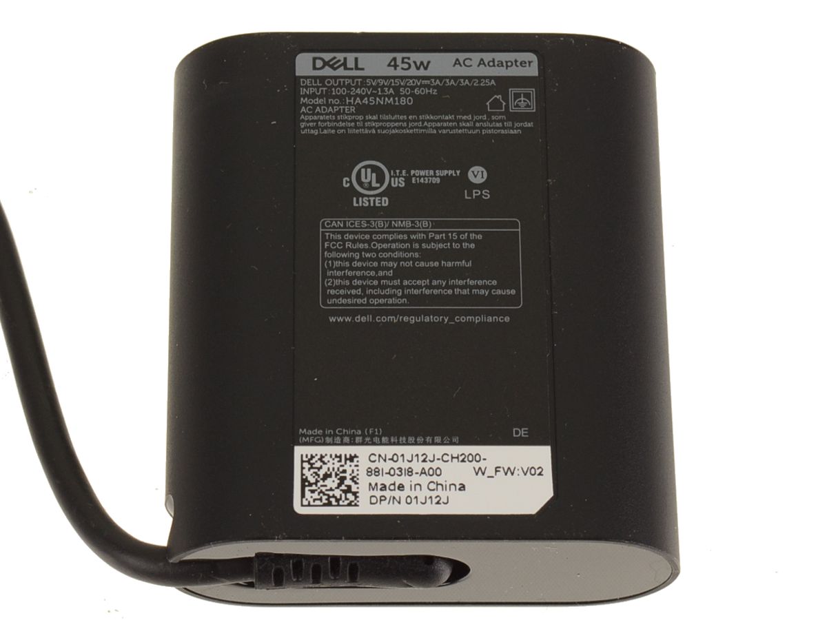 Dell Adaptador de alimentación de CA de 45W USB 1J12J (2)