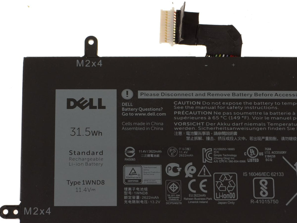 Dell Batería PRI 31,5 WHR 3C LITIO 1WND8 (2)