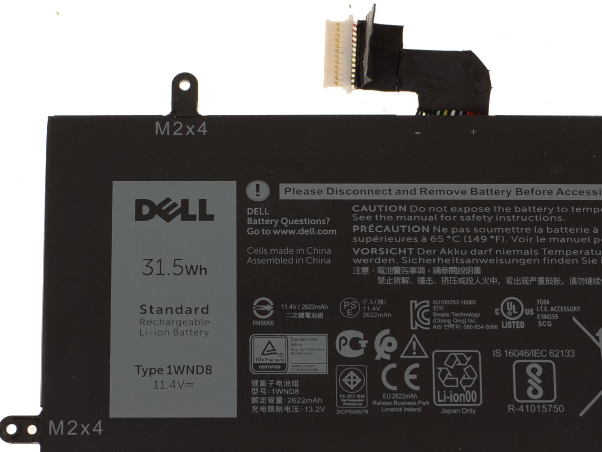 Dell Batería PRI 31,5 WHR 3C LITIO 1WND8 (2)