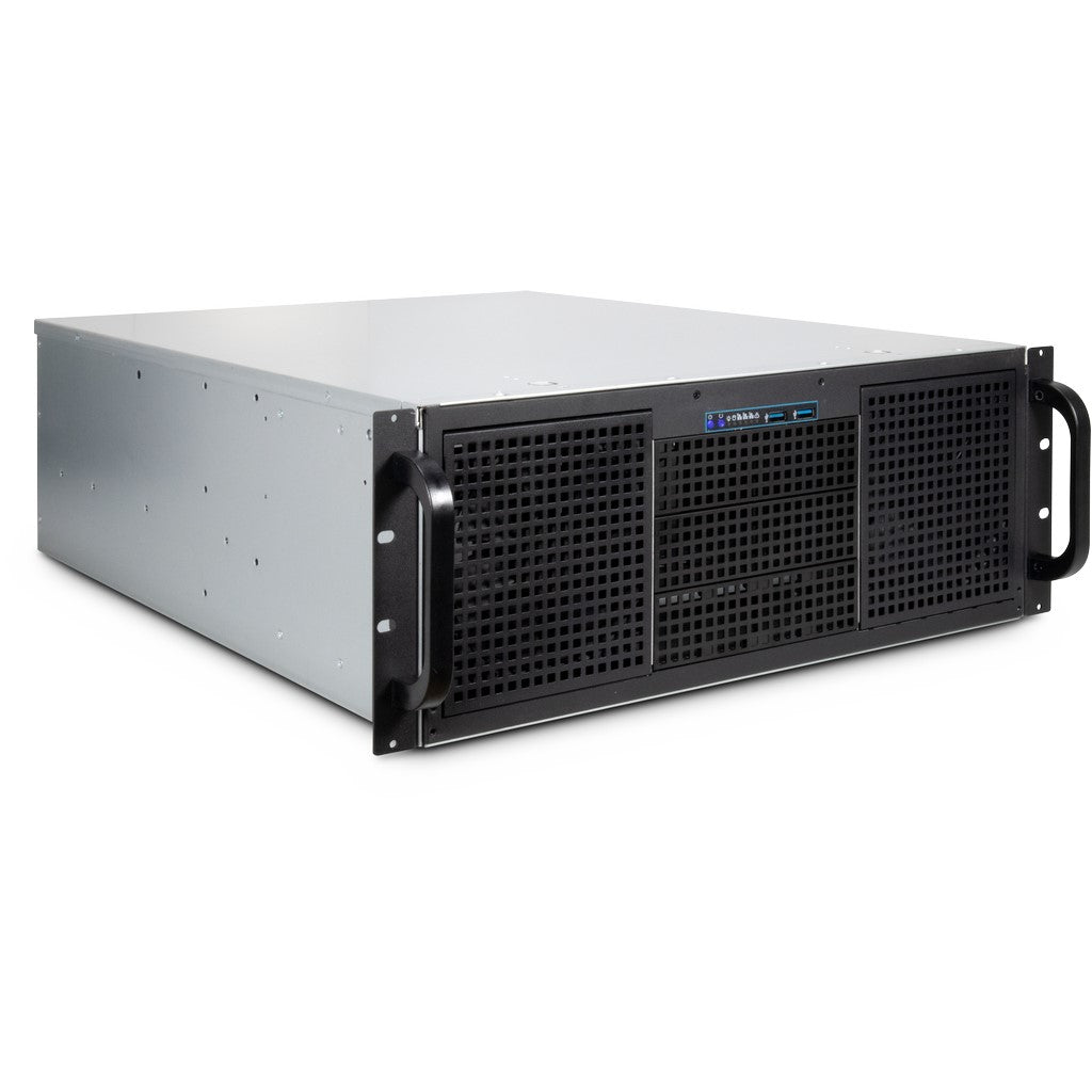 Inter-Tech 4U 40255 Rack Negro, Gris
