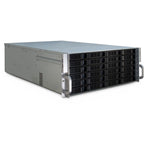 Inter-Tech 4U-4424 Rack Negro, Plata