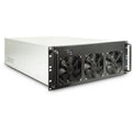 Inter-Tech 4F28 Rack Negro, Plata
