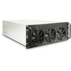 Inter-Tech 4F28 Rack Negro, Plata