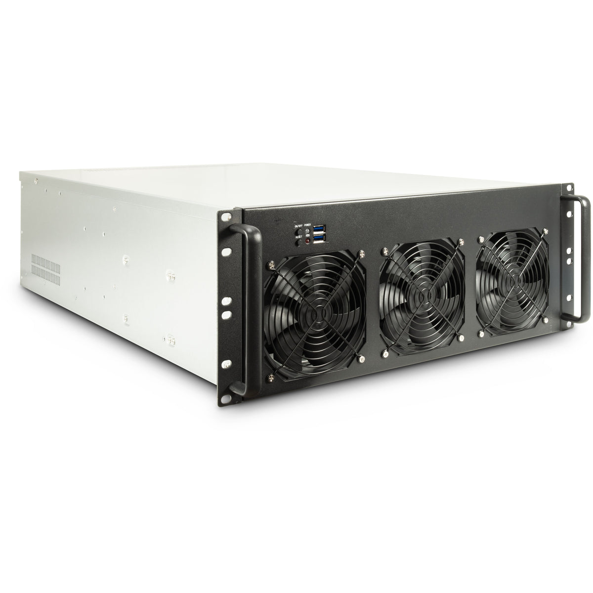 Inter-Tech 4F28 Rack Negro, Plata