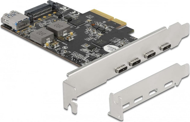 DeLOCK Tarjeta PCI Express x4 4 x USB Tipo C (4)