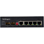 StarTech.com IES1G52UPDIN switch No administrado Gigabit Ethernet (10/100/1000) Energía sobre Ethernet (PoE) Negro (3)