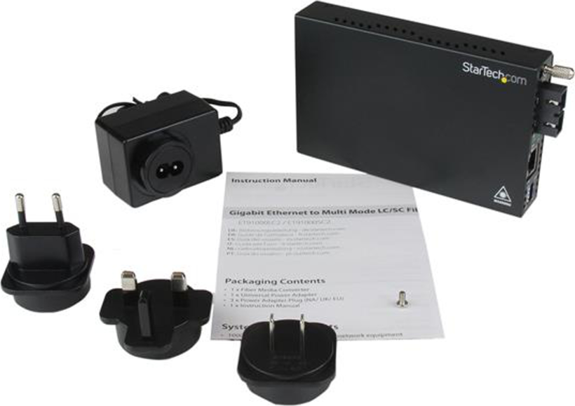 Startech ET90110SC2 - Conversor de soportes de fibra, 100Mb LAN, 100Base-FX (4)