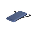 Cargador portátil - 10000 mAh - 23 vatios - Fast Charge - 2 conectores de salida (Lightning, USB-C) - azul medianoche
