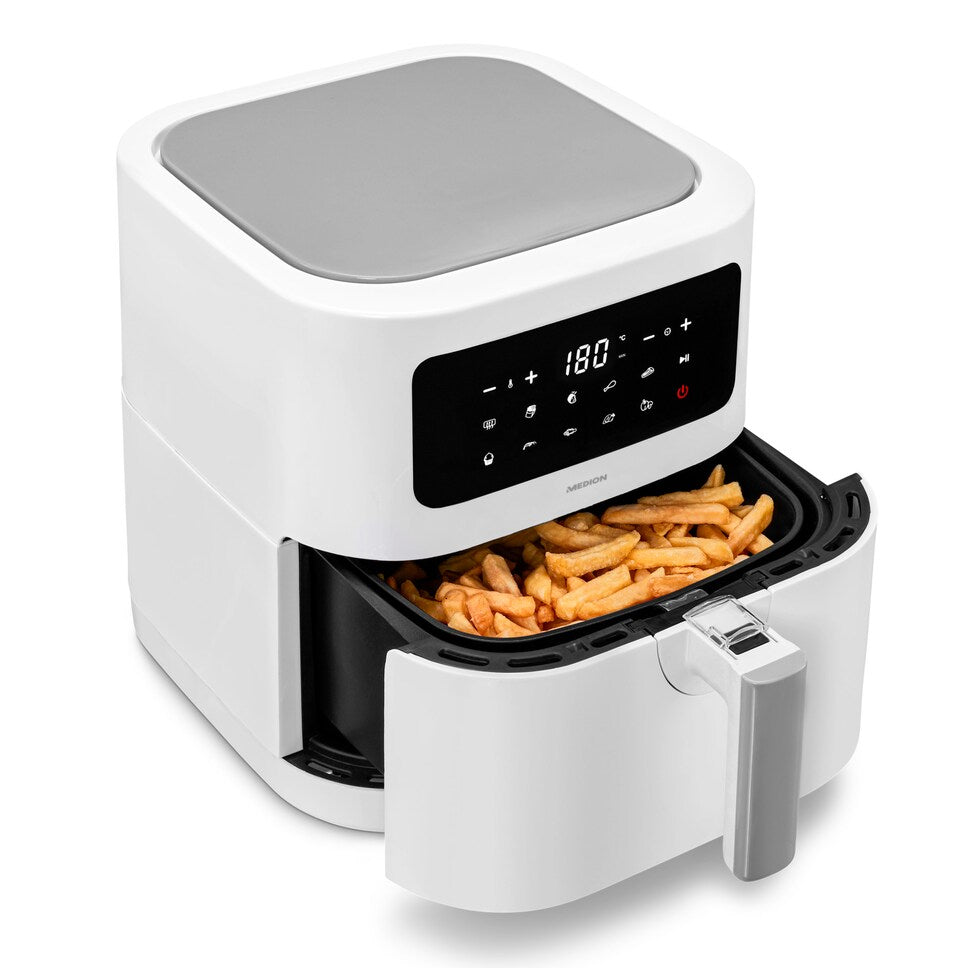 MEDION LIFE E40 XL Sencillo 5,2 L Independiente Freidora de aire caliente Blanco